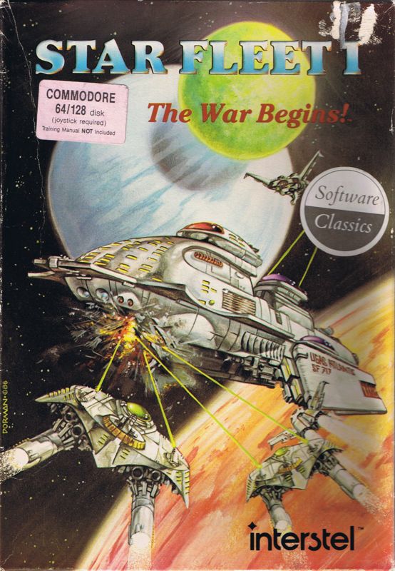Star Fleet box art for Commodore 64